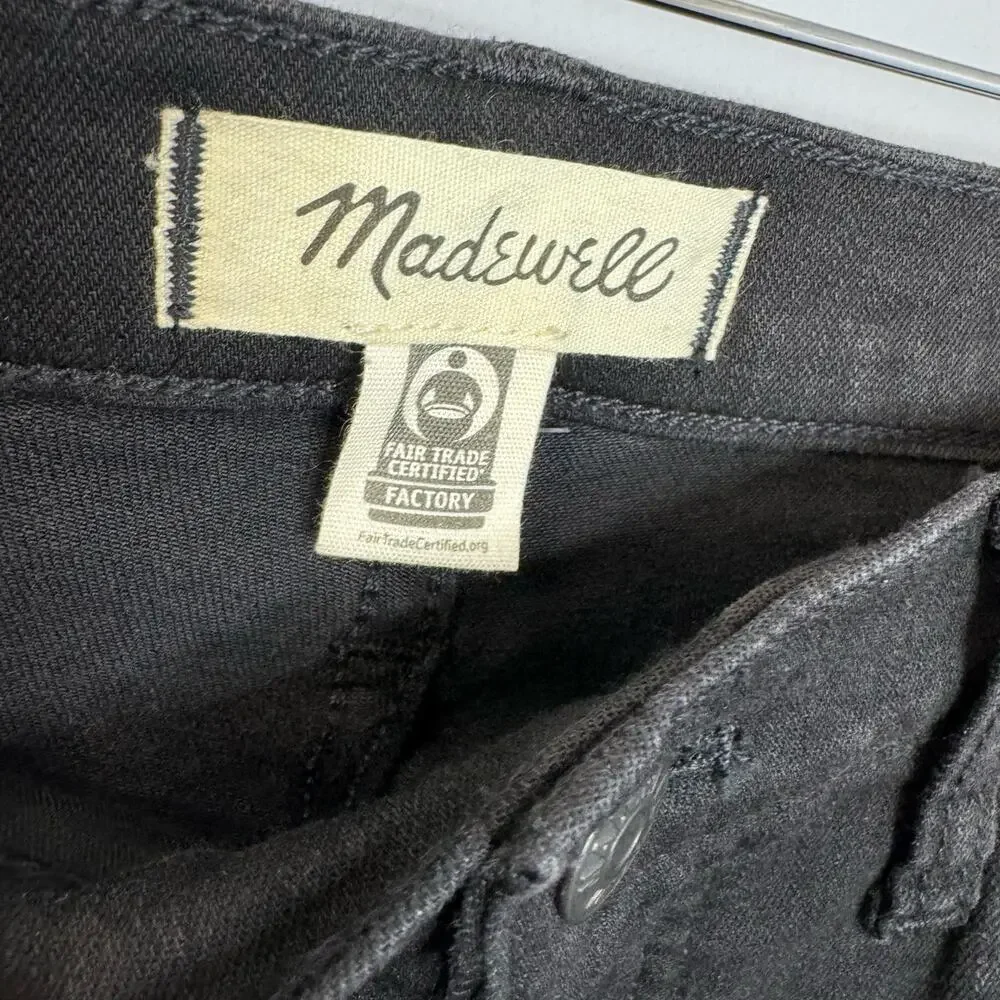 Madewell 10" High-Rise Skinny Jeans Black Stretch  Casual Women's 28 - Picture 12 of 12